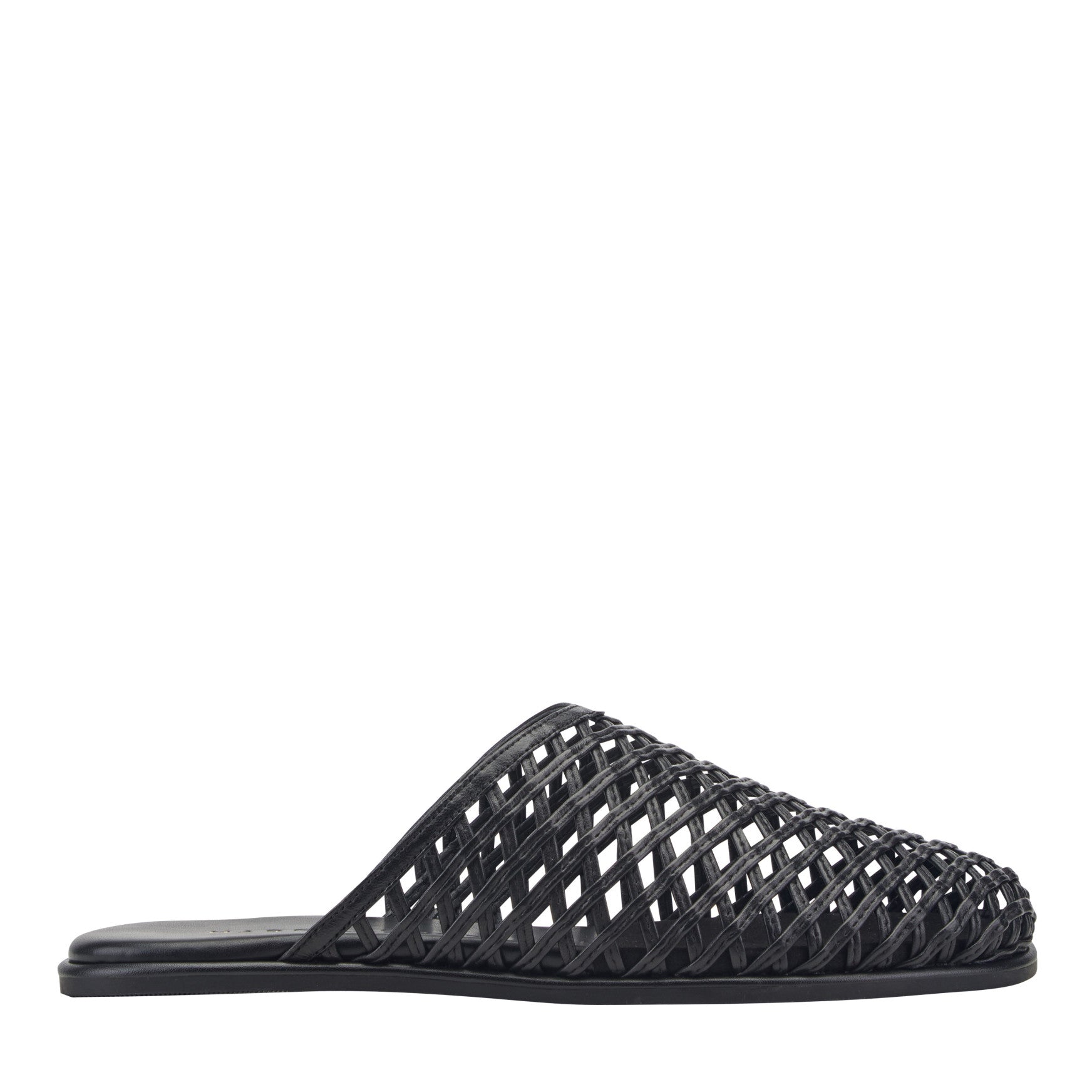 Lynzi Woven Leather Mule - Black Leather / Marc Fisher For Sale