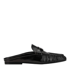 Jaynie Leather Mule Loafer - Black Leather / Marc Fisher Sale