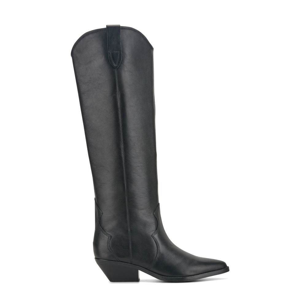 Ander Leather Western Boot - Black Leather / Marc Fisher Outlet