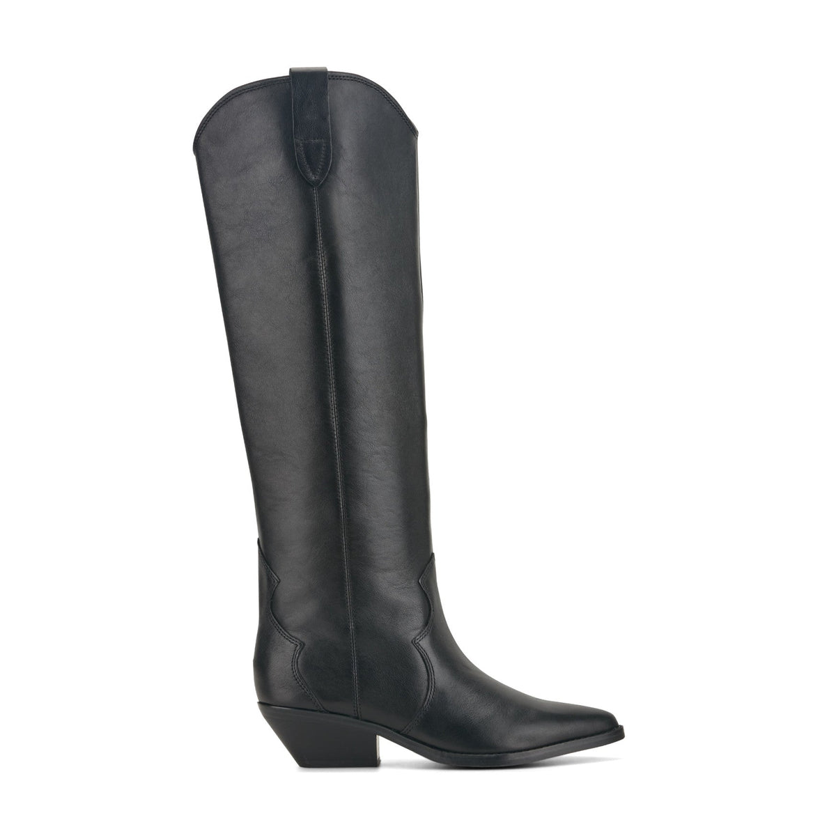 Ander Leather Western Boot - Black Leather / Marc Fisher Outlet
