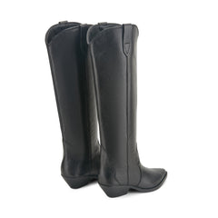 Ander Leather Western Boot - Black Leather / Marc Fisher Outlet