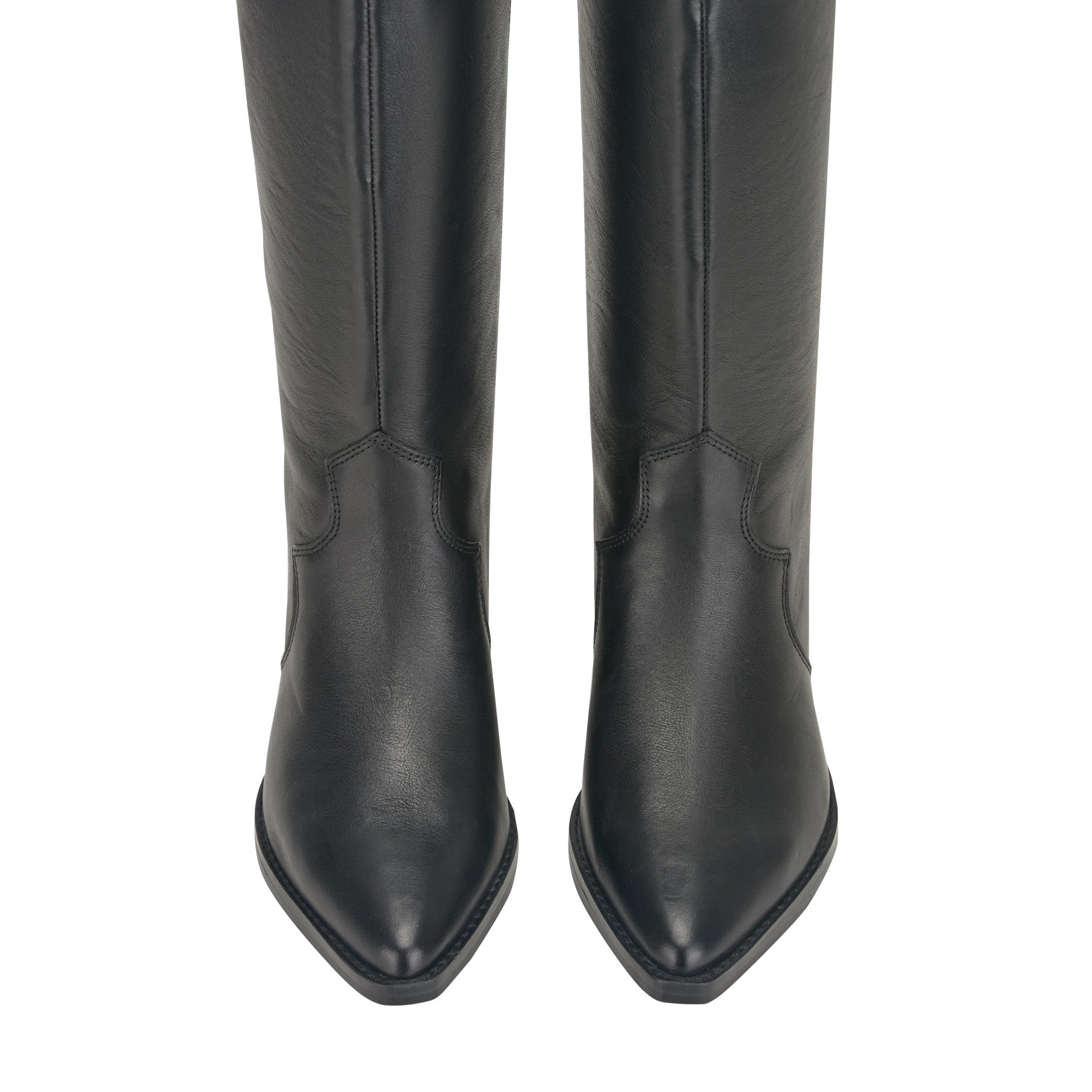 Ander Leather Western Boot - Black Leather / Marc Fisher Outlet