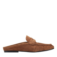 Jaynie Leather Mule Loafer - Natural Suede / Marc Fisher Online