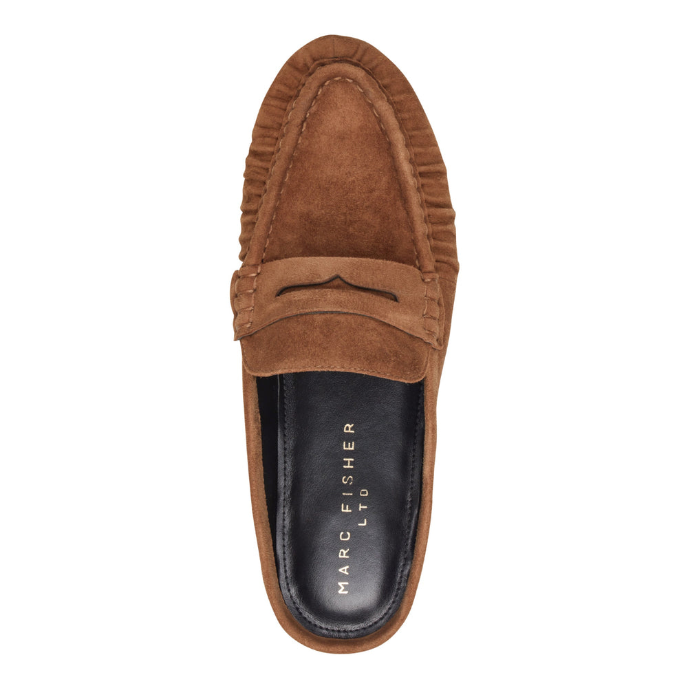 Jaynie Leather Mule Loafer - Natural Suede / Marc Fisher Online