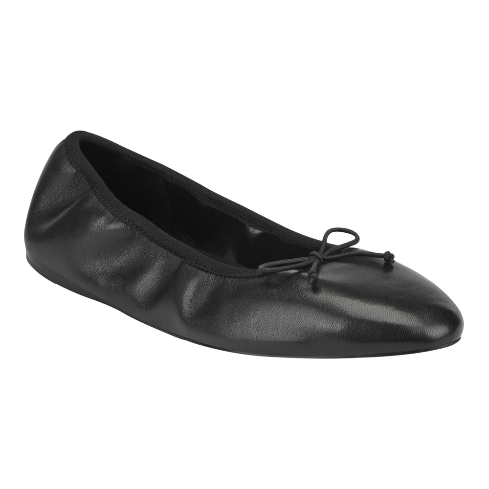 Amellie Leather Ballet Flat - Black Leather / Marc Fisher For Sale