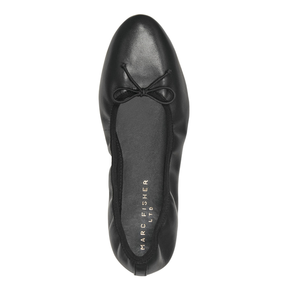 Amellie Leather Ballet Flat - Black Leather / Marc Fisher For Sale