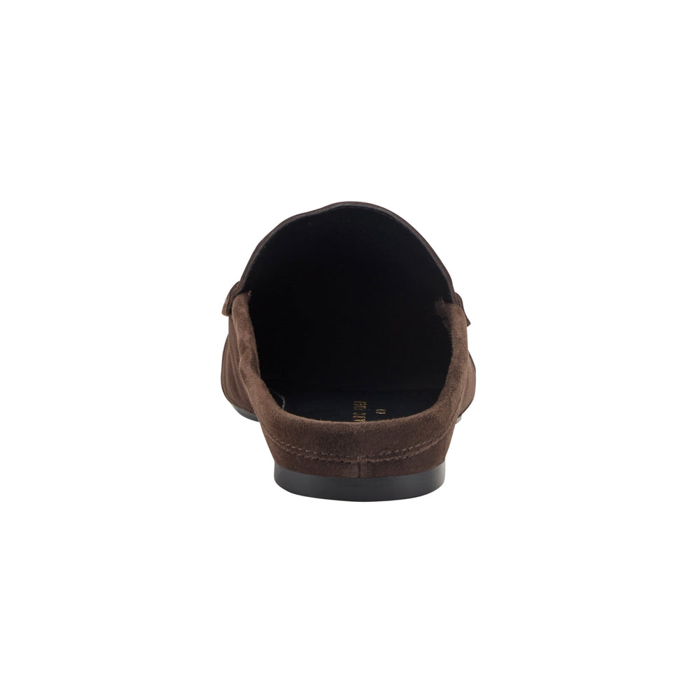 Jaynie Leather Mule Loafer - Dark Brown Suede / Marc Fisher Sale