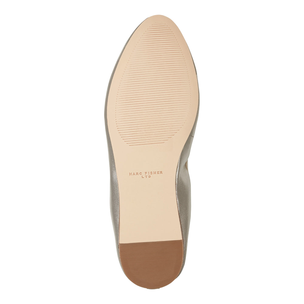 Amellie Leather Ballet Flat - Platino Leather / Marc Fisher On Sale
