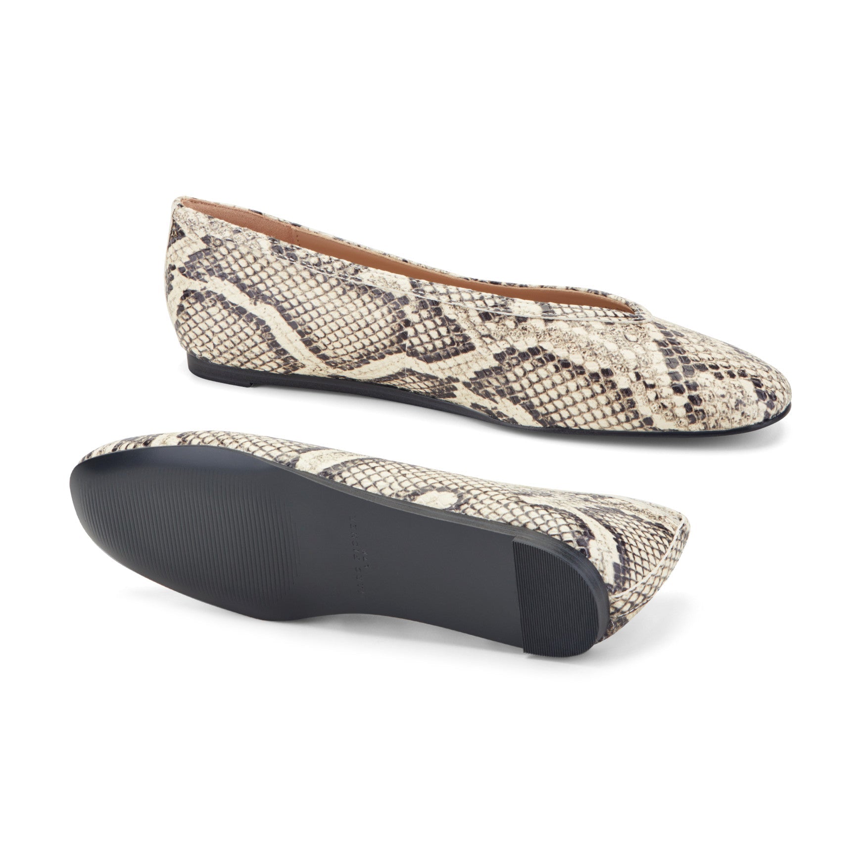 Gradi Leather Ballet Flat - Snake Printed Leather / Marc Fisher For Sale