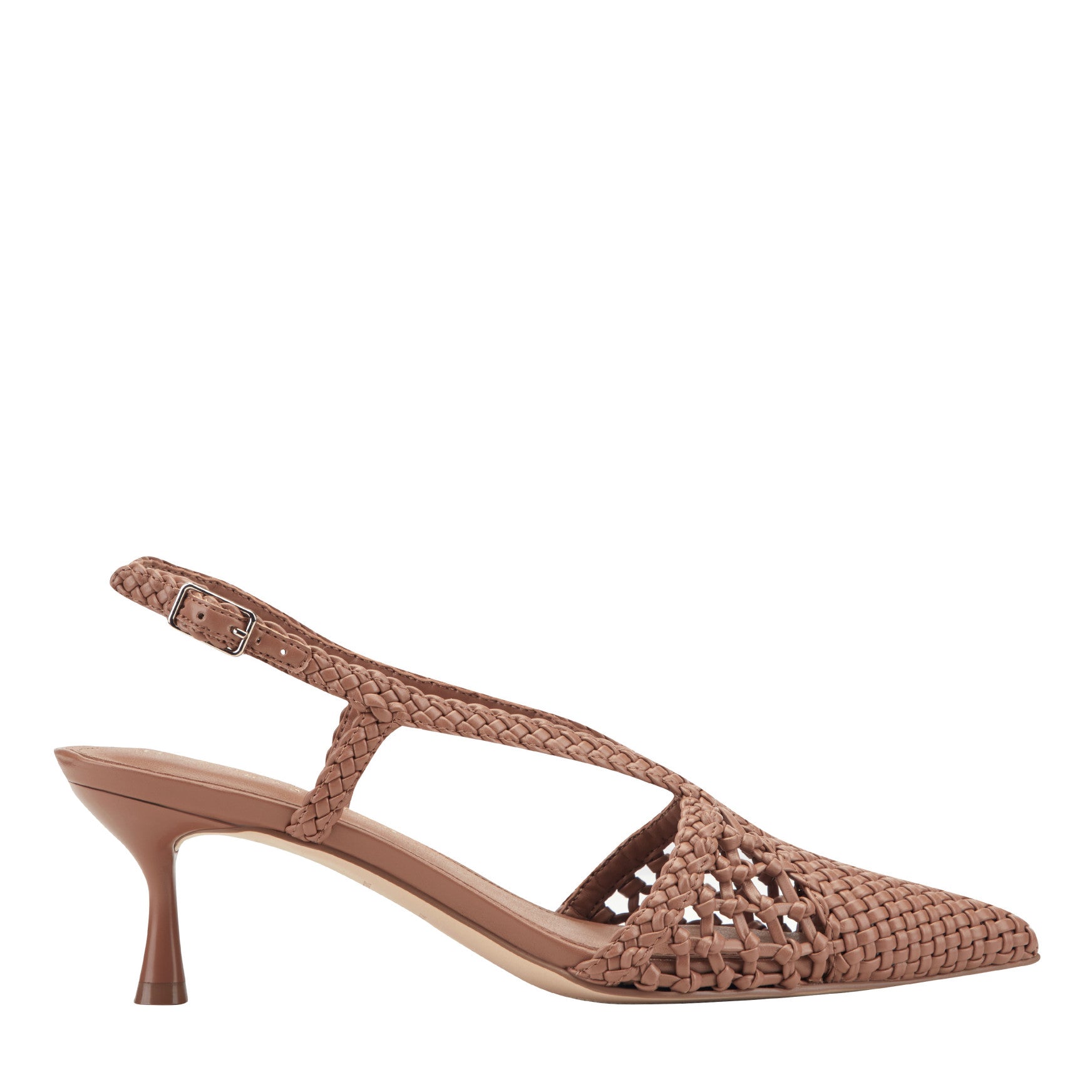 Reagan Woven Leather Pump - Natural Leather / Marc Fisher Discount