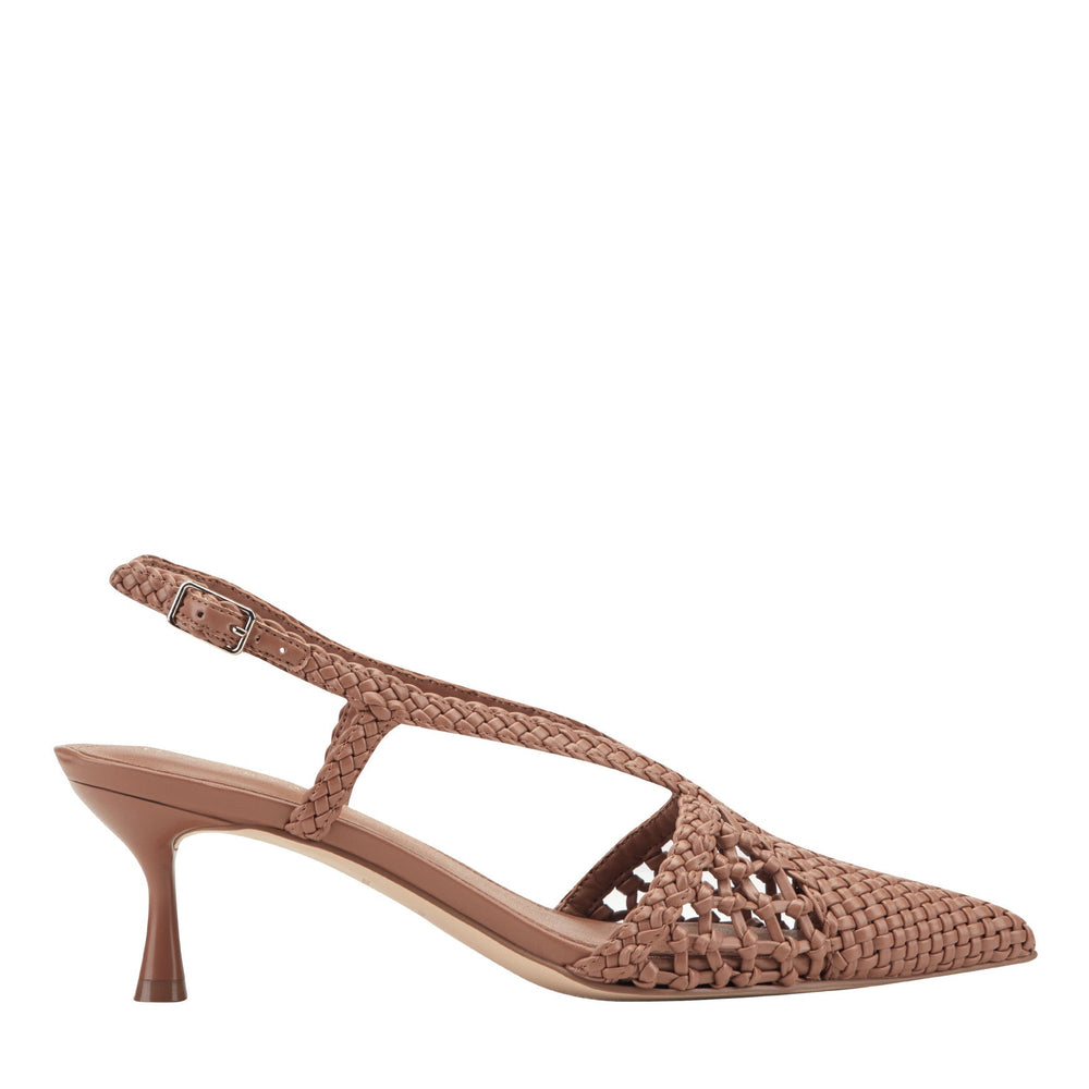 Reagan Woven Leather Pump - Natural Leather / Marc Fisher Discount