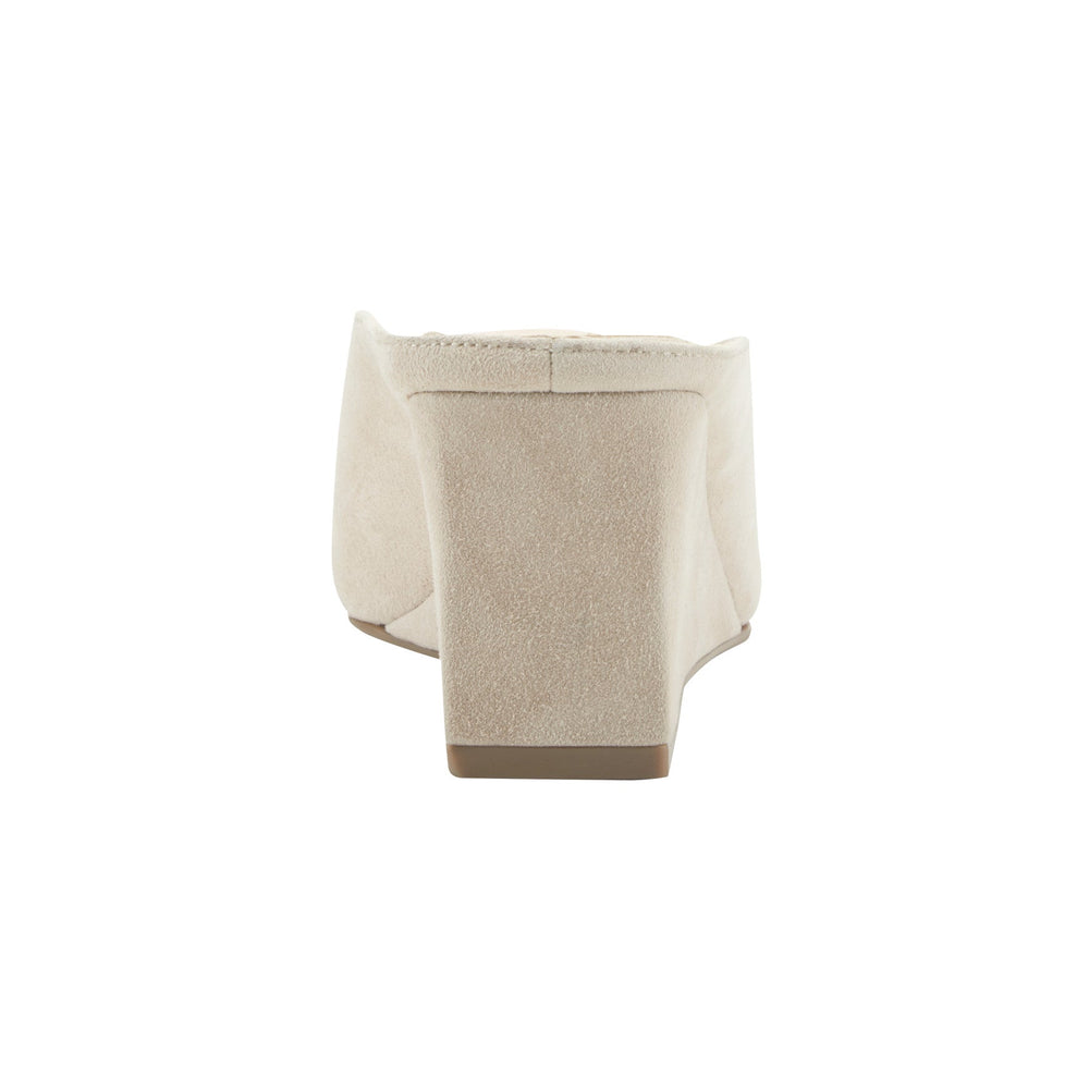 Malley Leather Wedge Mule - Natural Suede / Marc Fisher Discount