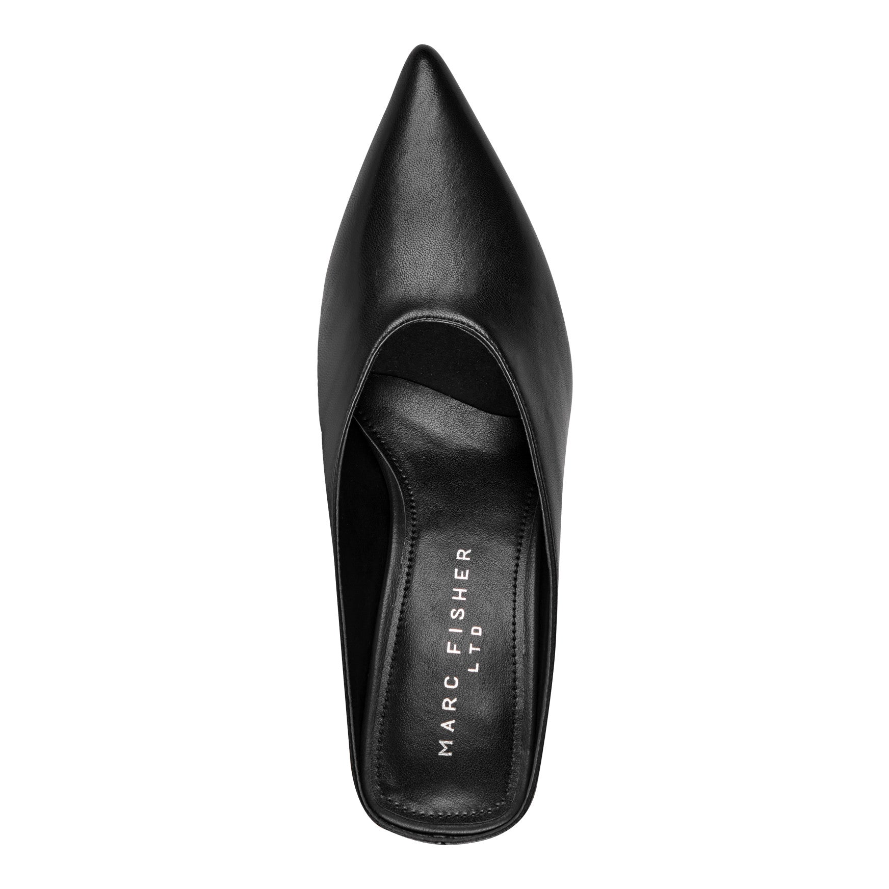 Malley Leather Wedge Mule - Black Leather / Marc Fisher Online
