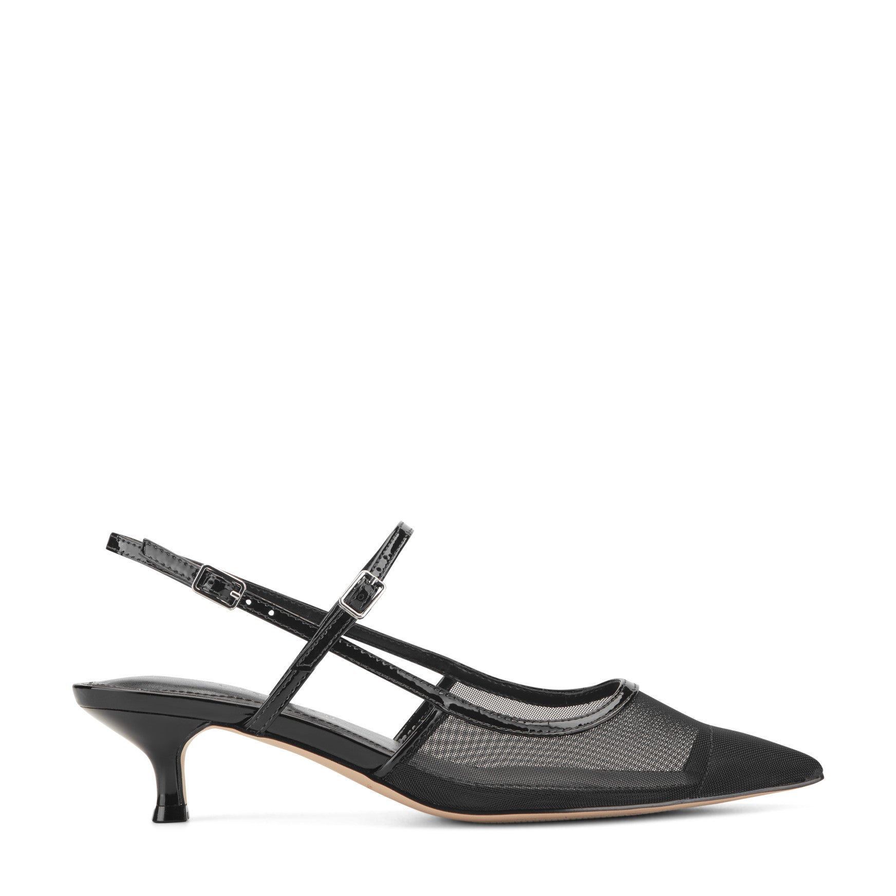 Ceddy Kitten Heel Slingback Pump - Black Mesh / Marc Fisher For Sale