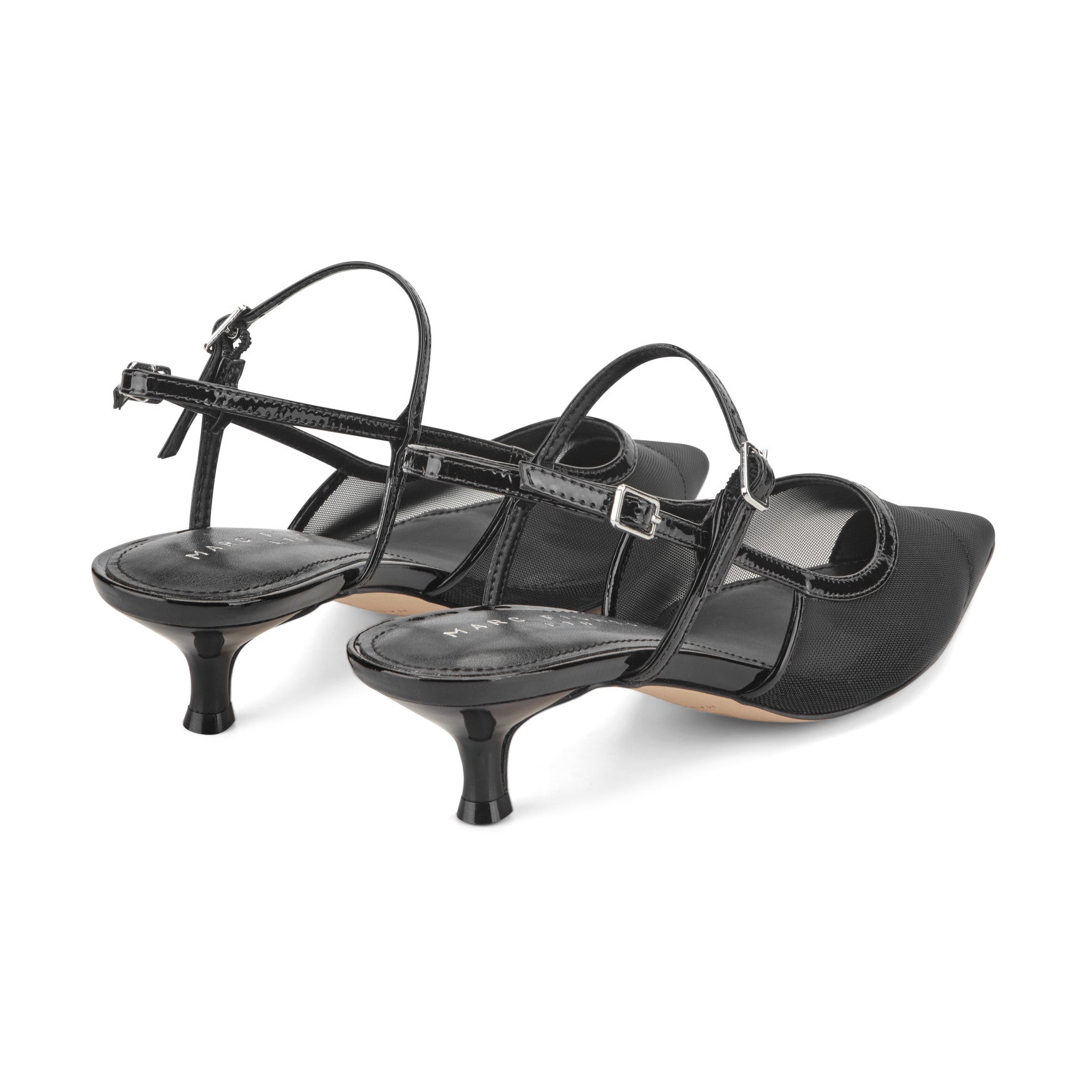 Ceddy Kitten Heel Slingback Pump - Black Mesh / Marc Fisher For Sale