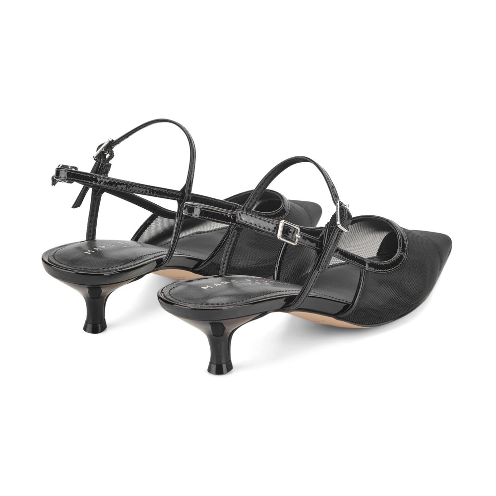 Ceddy Kitten Heel Slingback Pump - Black Mesh / Marc Fisher For Sale