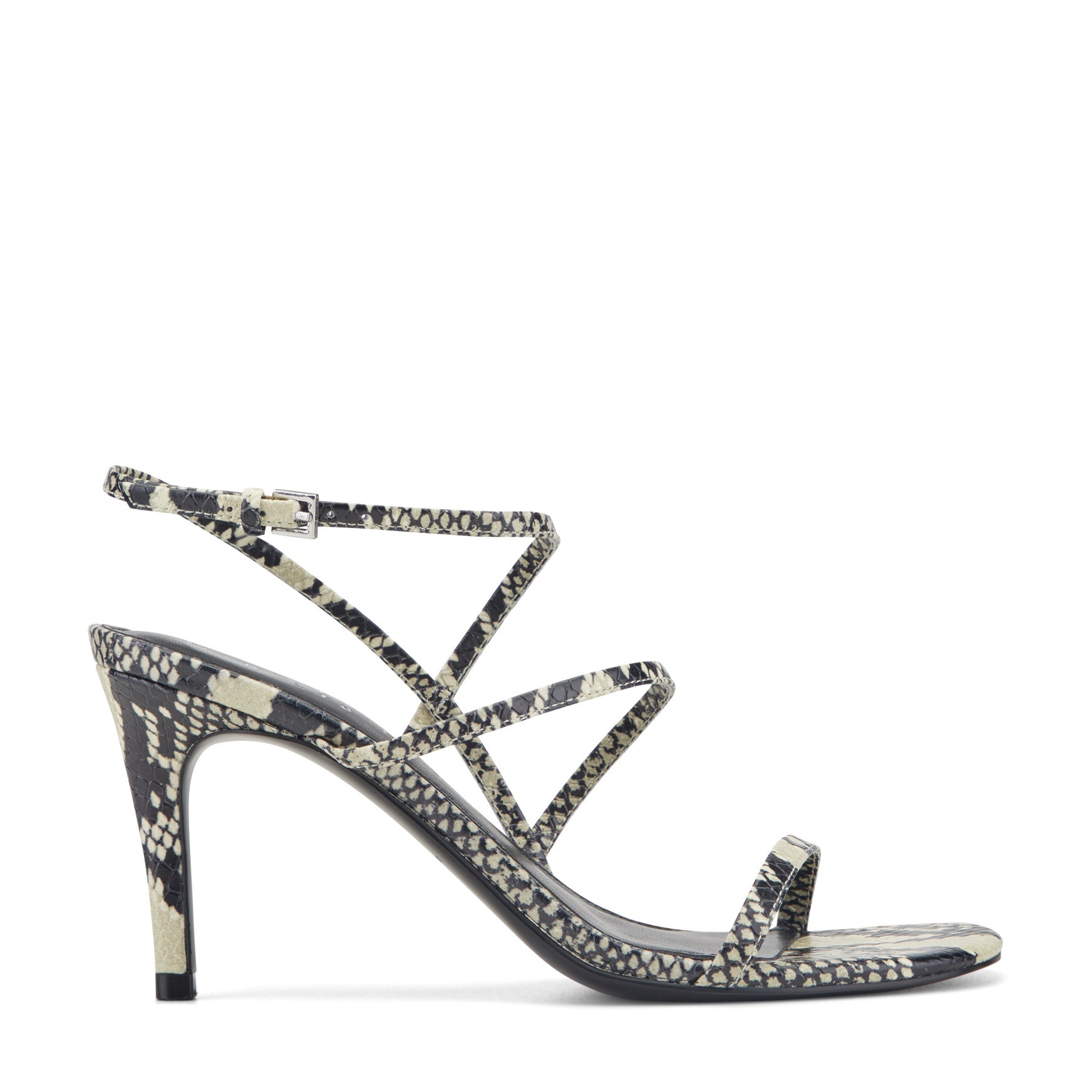 Denzi Strappy Leather Sandal - Snake Printed Leather / Marc Fisher Discount