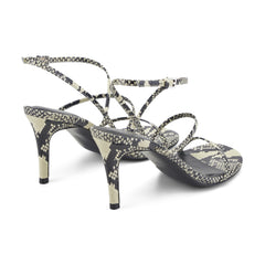 Denzi Strappy Leather Sandal - Snake Printed Leather / Marc Fisher Discount
