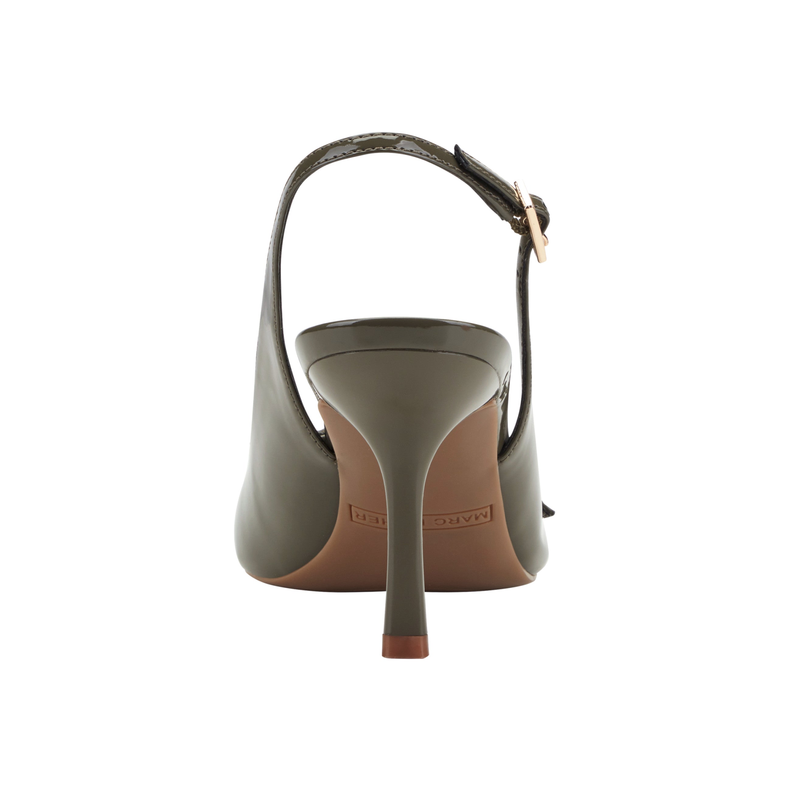 Paza Peep Toe Pump - Dark Green Patent / Marc Fisher Sale