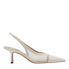 Gipsi Mesh Slingback Kitten Heel Pump - Ivory Mesh / Marc Fisher Online