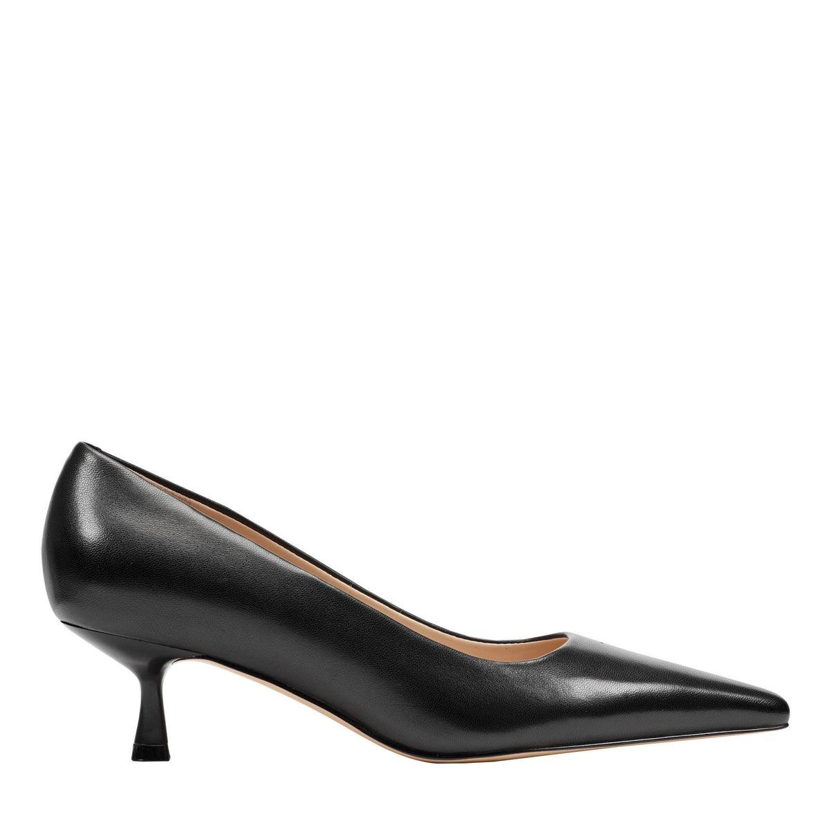 Calynna Leather Kitten Heel Pump - Black Leather / Marc Fisher For Sale