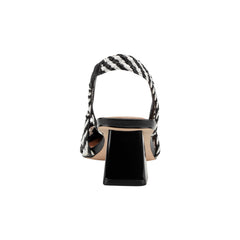 Latiya Woven Slingback Pump - Black/White / Marc Fisher Sale