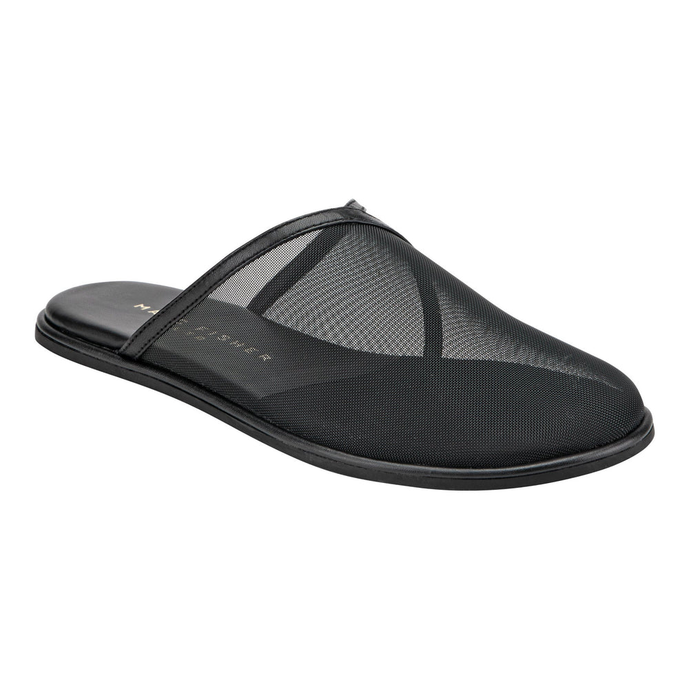 Larissa Mesh Flat Mule - Black Mesh / Marc Fisher Discount