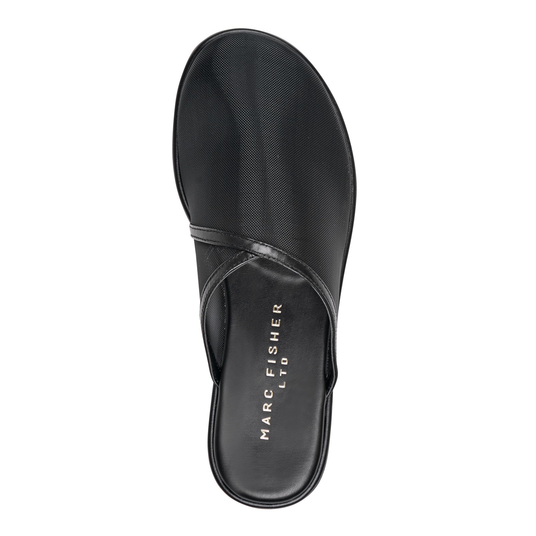 Larissa Mesh Flat Mule - Black Mesh / Marc Fisher Discount