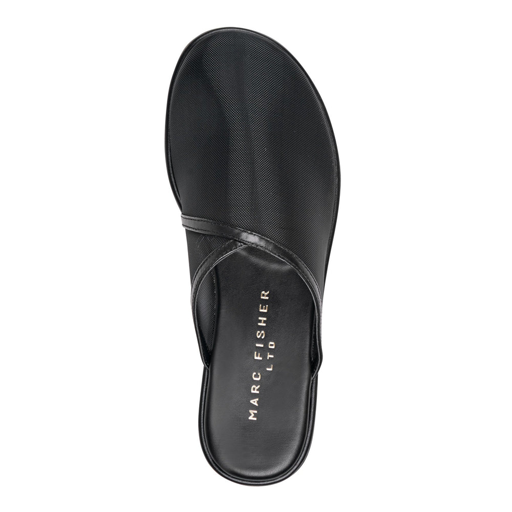 Larissa Mesh Flat Mule - Black Mesh / Marc Fisher Discount