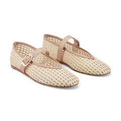 Godea Mary Jane Ballet Flat - Light Natural Raffia / Marc Fisher For Sale