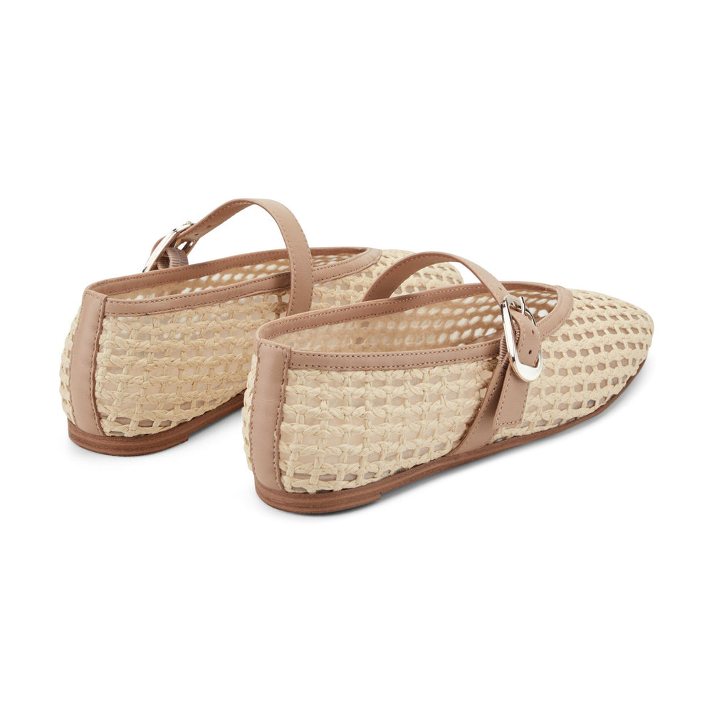 Godea Mary Jane Ballet Flat - Light Natural Raffia / Marc Fisher For Sale