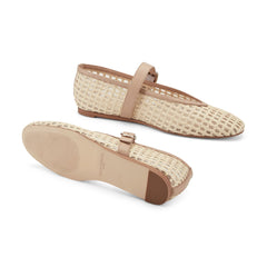 Godea Mary Jane Ballet Flat - Light Natural Raffia / Marc Fisher For Sale