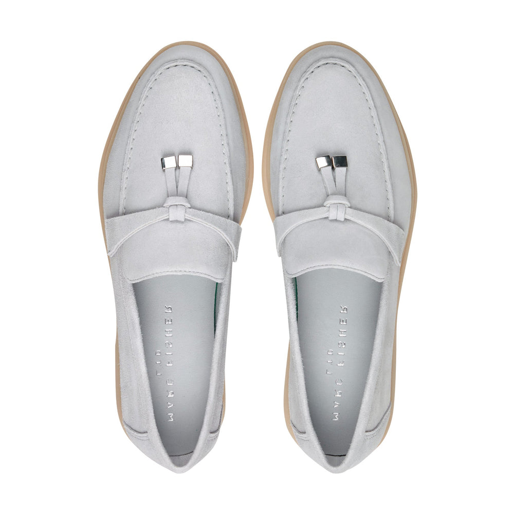 Yanelli Casual Leather Loafer - Light Blue Suede / Marc Fisher Sale
