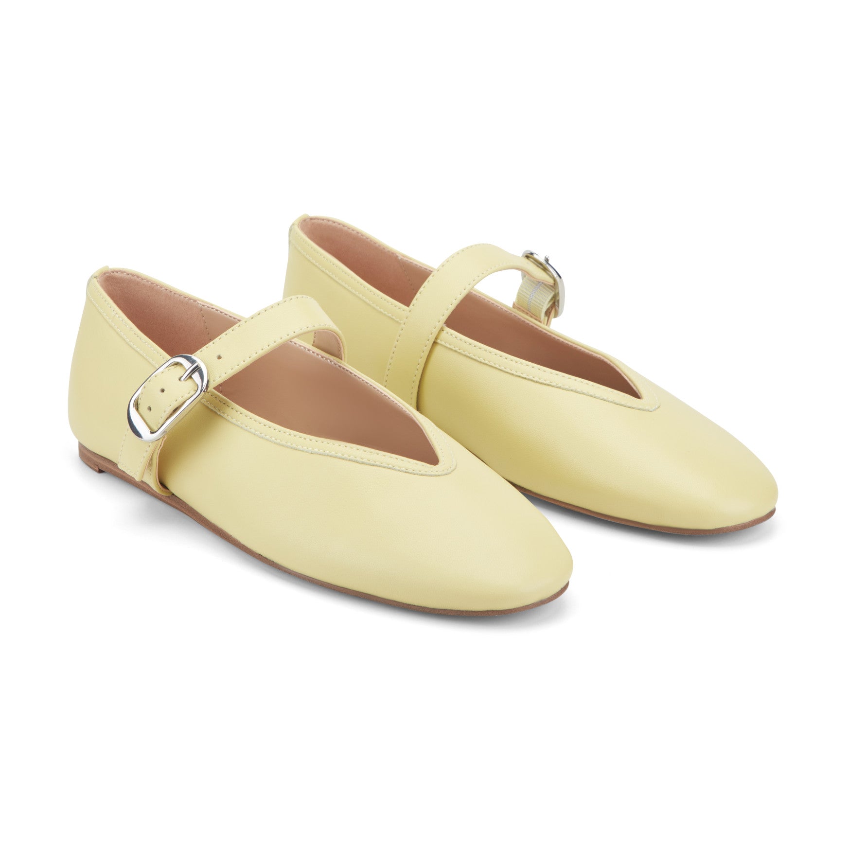 Godea Mary Jane Ballet Flat - Yellow Leather / Marc Fisher Outlet