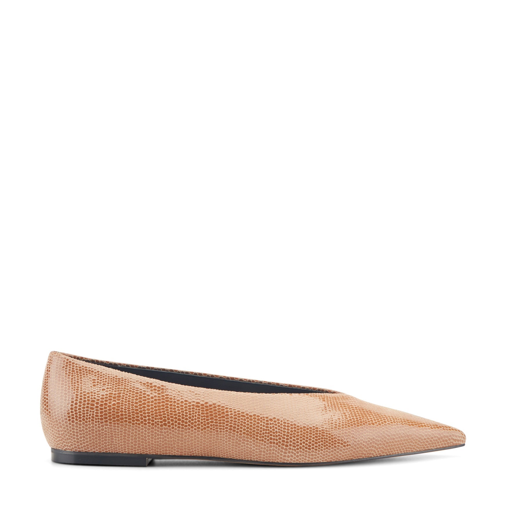 Casee Leather Flat - Natural Embossed Leather / Marc Fisher On Sale