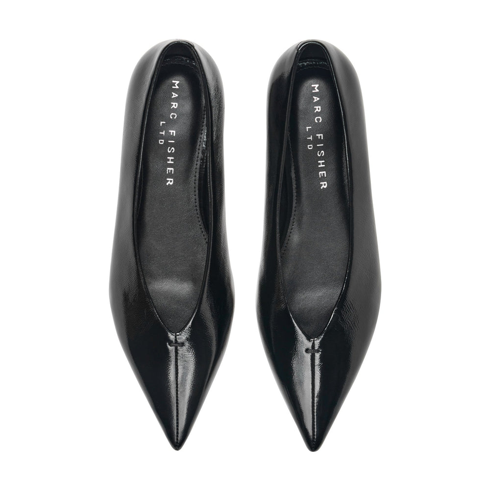 Casee Leather Flat - Black Patent Leather / Marc Fisher Discount