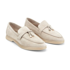 Yanelli Casual Leather Loafer - Taupe Suede / Marc Fisher Online