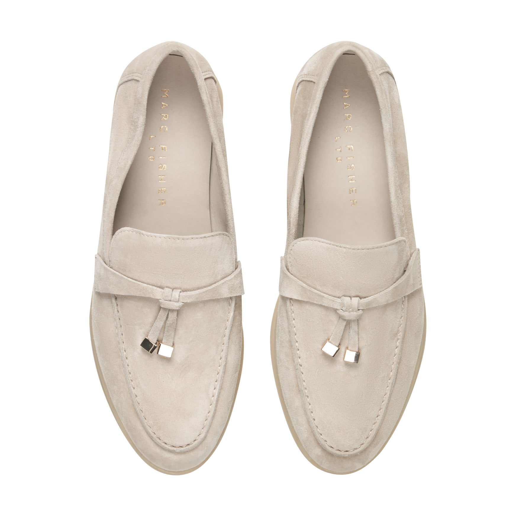 Yanelli Casual Leather Loafer - Taupe Suede / Marc Fisher Online