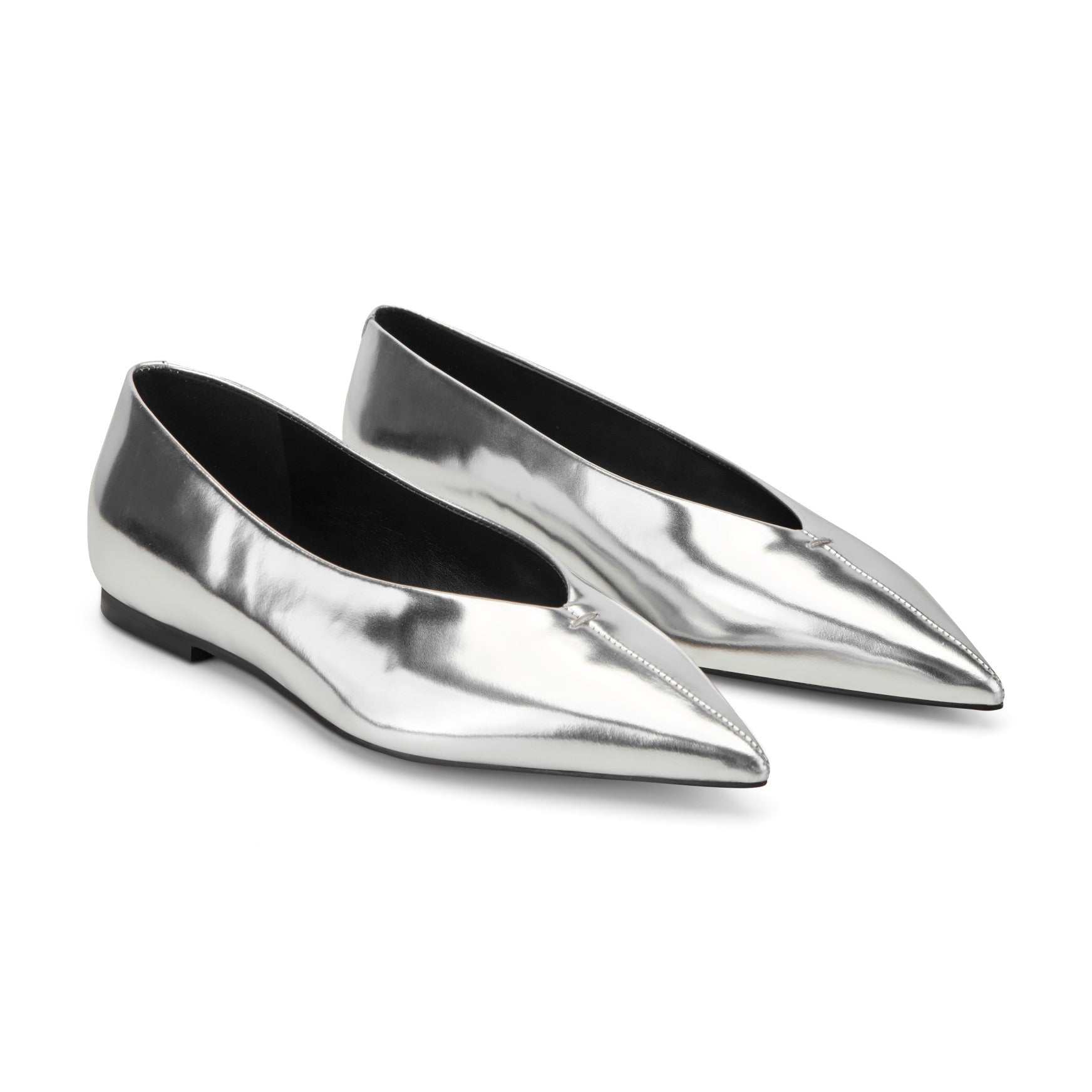 Casee Leather Flat - Silver Metallic / Marc Fisher For Sale