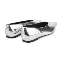 Casee Leather Flat - Silver Metallic / Marc Fisher For Sale