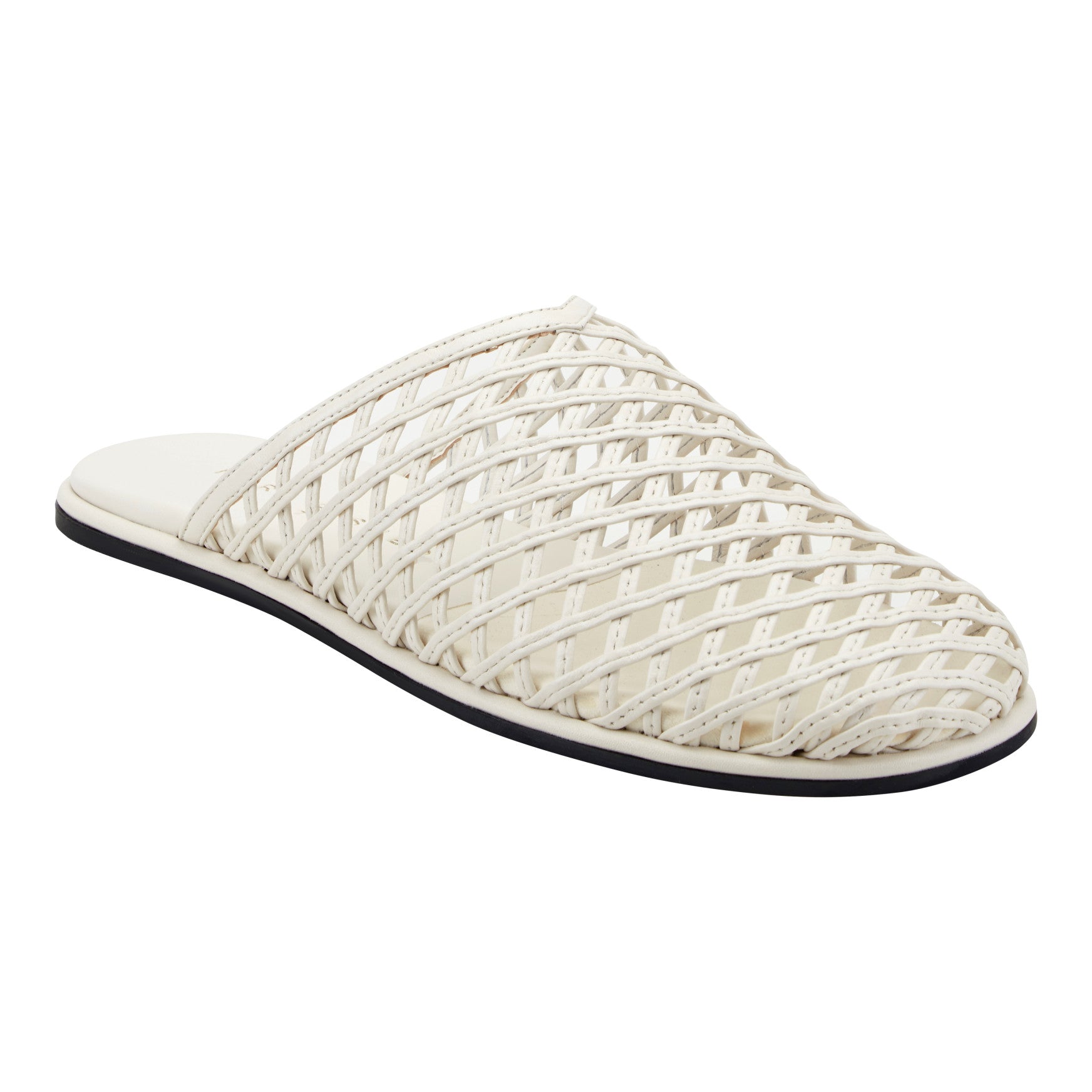 Lynzi Woven Leather Mule - Ivory Leather / Marc Fisher Sale