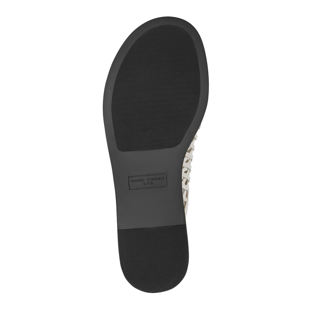 Lynzi Woven Leather Mule - Ivory Leather / Marc Fisher Sale