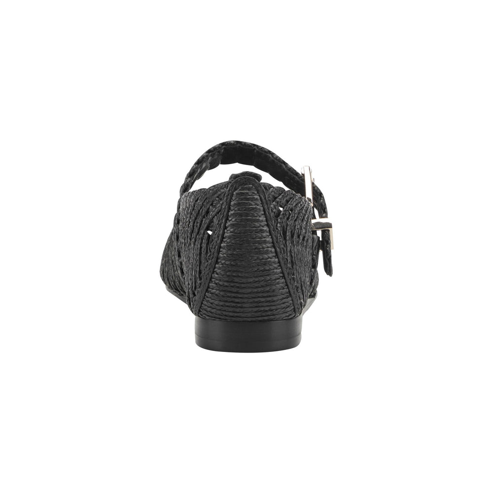 Emillia Woven Mary Jane Ballet Flat - Black / Marc Fisher Discount