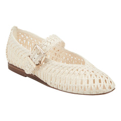Emillia Woven Mary Jane Ballet Flat - Chic Cream / Marc Fisher Online