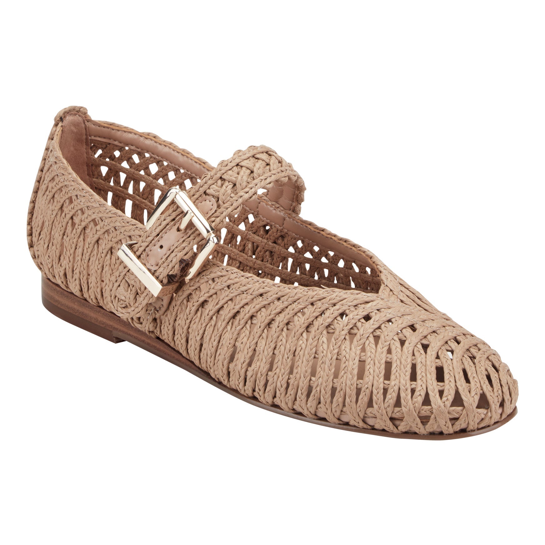 Emillia Woven Mary Jane Ballet Flat - Natural / Marc Fisher For Sale