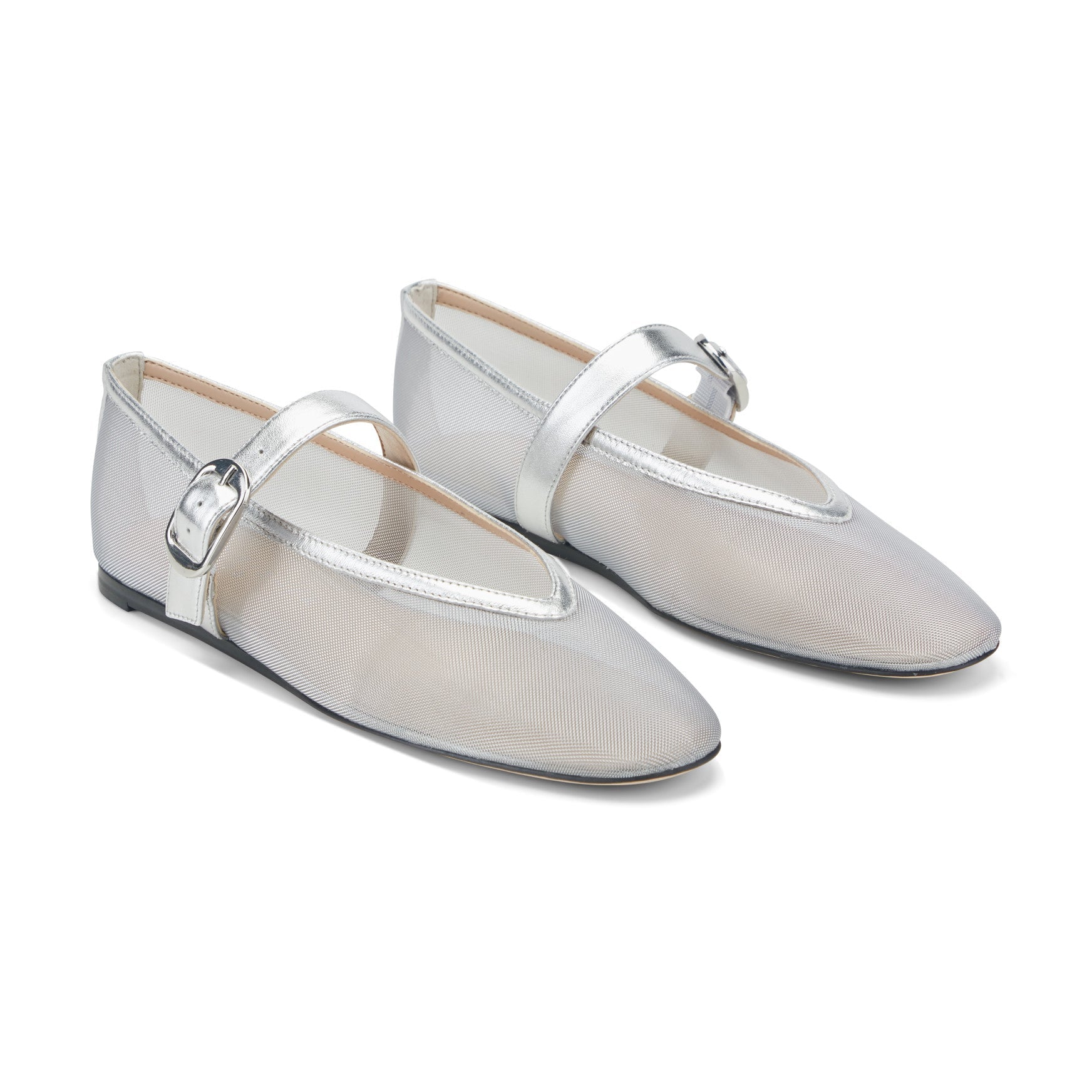 Godina Mesh Mary Jane Ballet Flat - Silver Mesh / Marc Fisher Sale