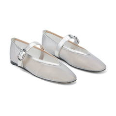 Godina Mesh Mary Jane Ballet Flat - Silver Mesh / Marc Fisher Sale