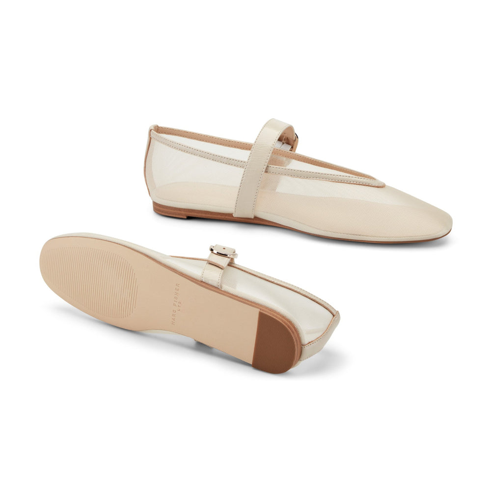 Godina Mesh Mary Jane Ballet Flat - Natural Mesh / Marc Fisher Outlet