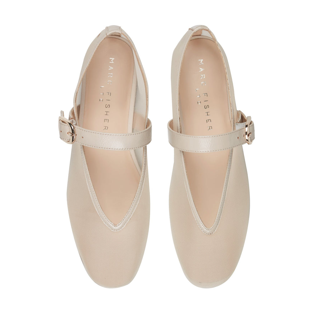 Godina Mesh Mary Jane Ballet Flat - Natural Mesh / Marc Fisher Outlet