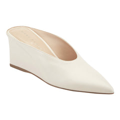 Malley Leather Wedge Mule - Ivory Leather / Marc Fisher For Sale
